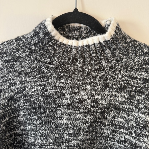 Madewell Women's Black and White Sweater Large NWT Cozy Soft - Picture 2 of 6
